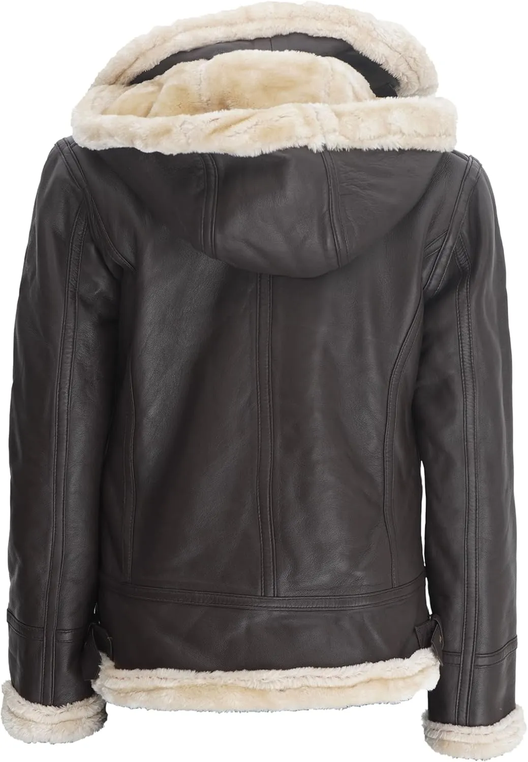 fjackets Leather Sherpa Jacket Womens - Real Lambskin Shearling Jackets For Women