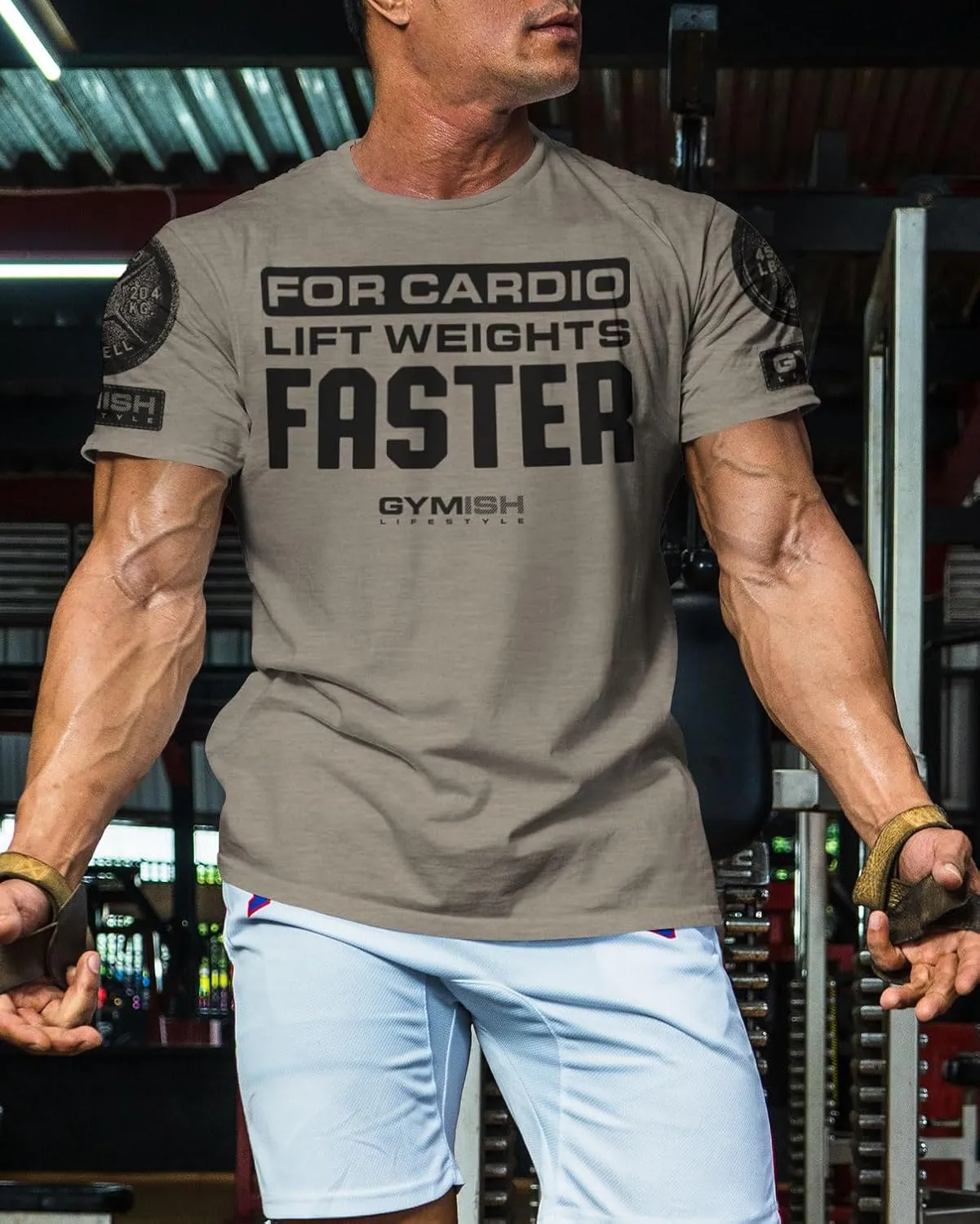 for Cardio Lift Weights Faster Workout T-Shirt for Men, Cool Gym Shirts