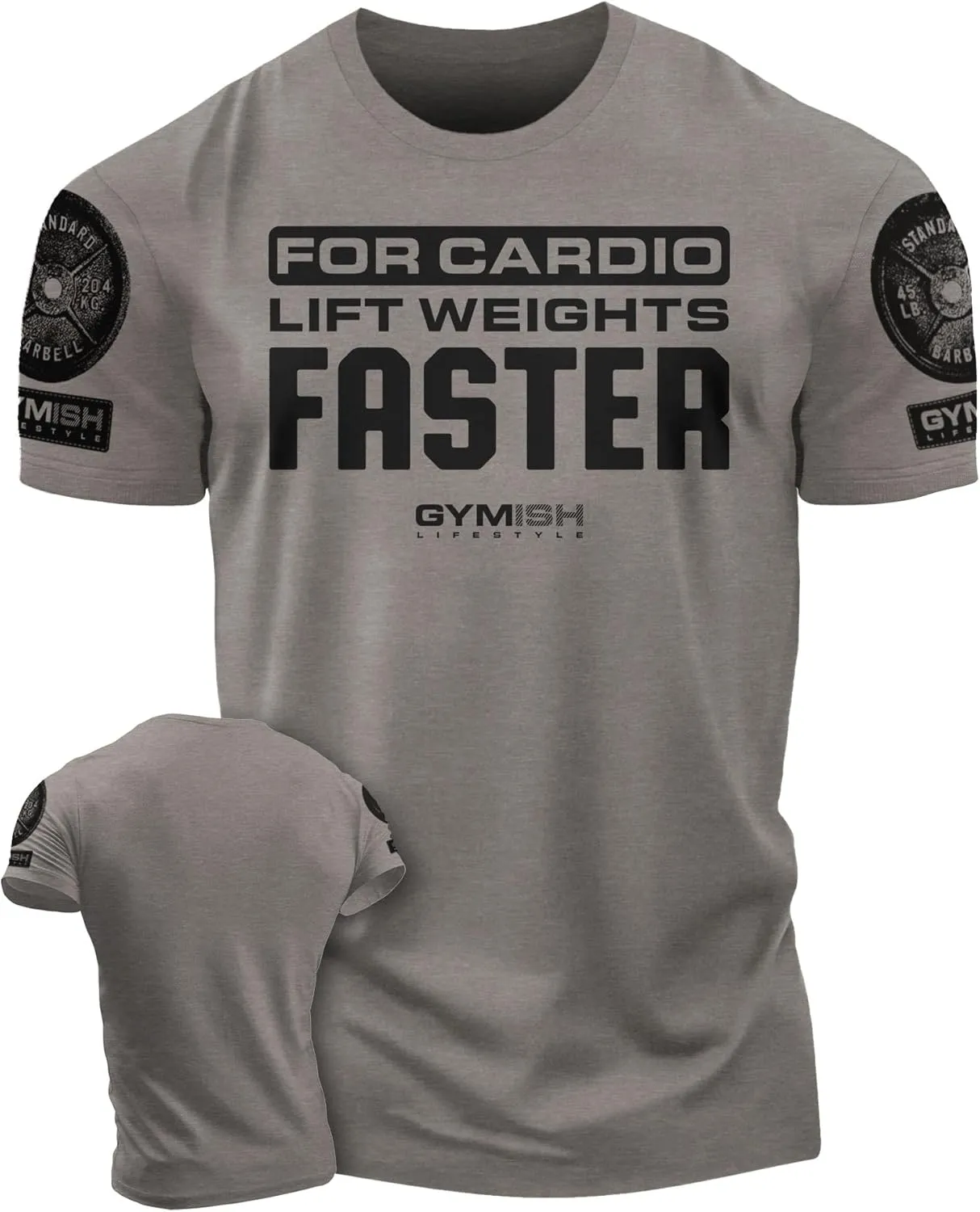 for Cardio Lift Weights Faster Workout T-Shirt for Men, Cool Gym Shirts