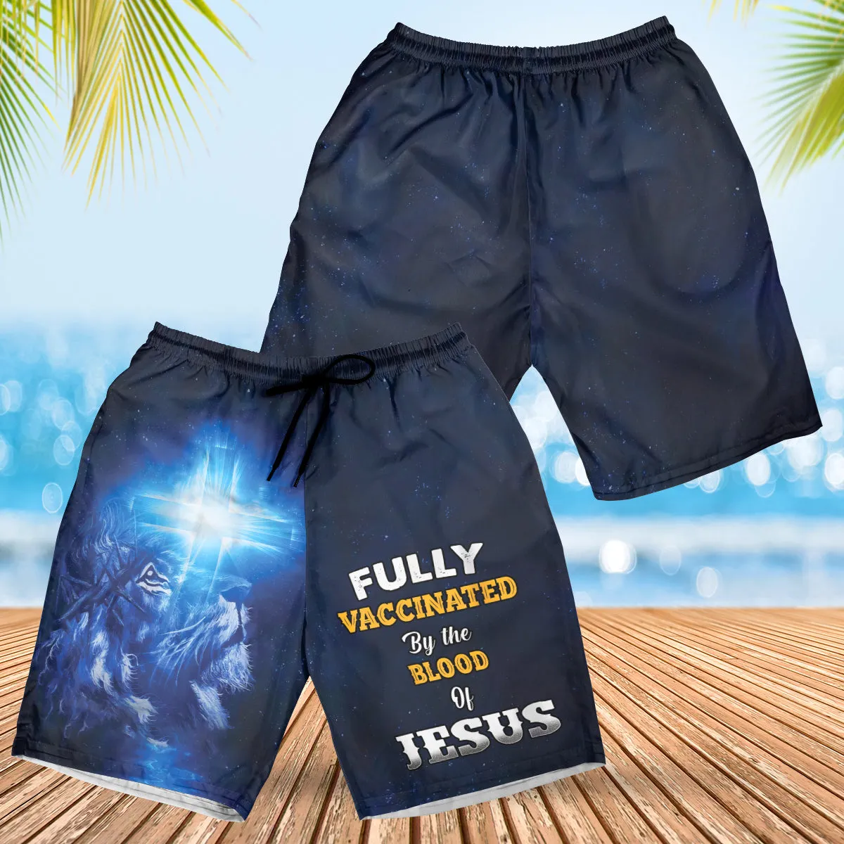 Fully Vaccinates By The Blood Of Jesus Hawaiian Shirts - Christian Hawaiian Shirt - Jesus Hawaiian Shirts