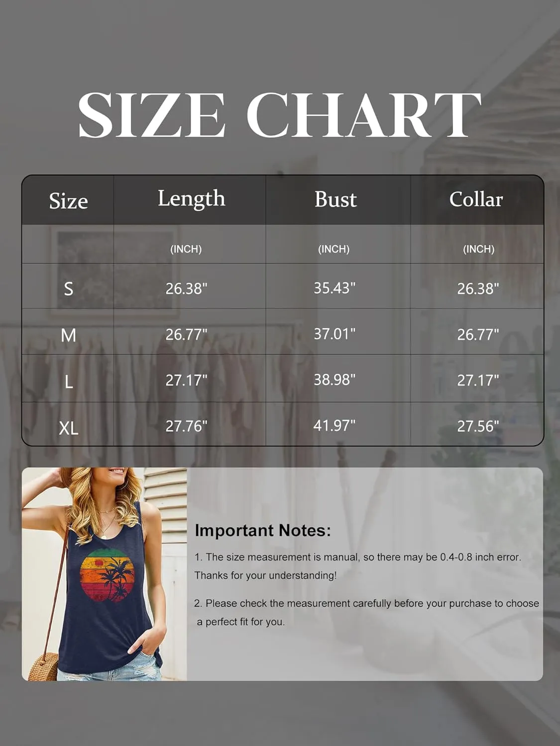 GEMLON Womens Tank Tops Summer Graphic Basic Casual Loose Sleeveless Tees Shirts for Women
