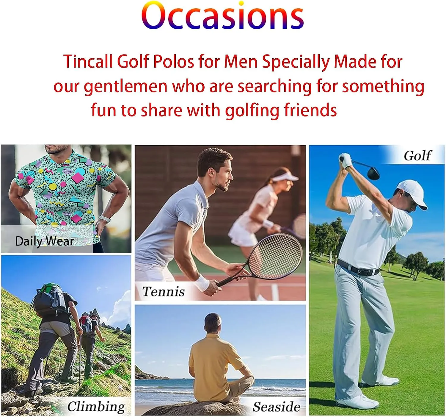 Golf Shirts for Men,Dry Fit Athletic Short Sleeve Polo Shirts,Performance 4 Way Stretch Golf Polos with UPF 50