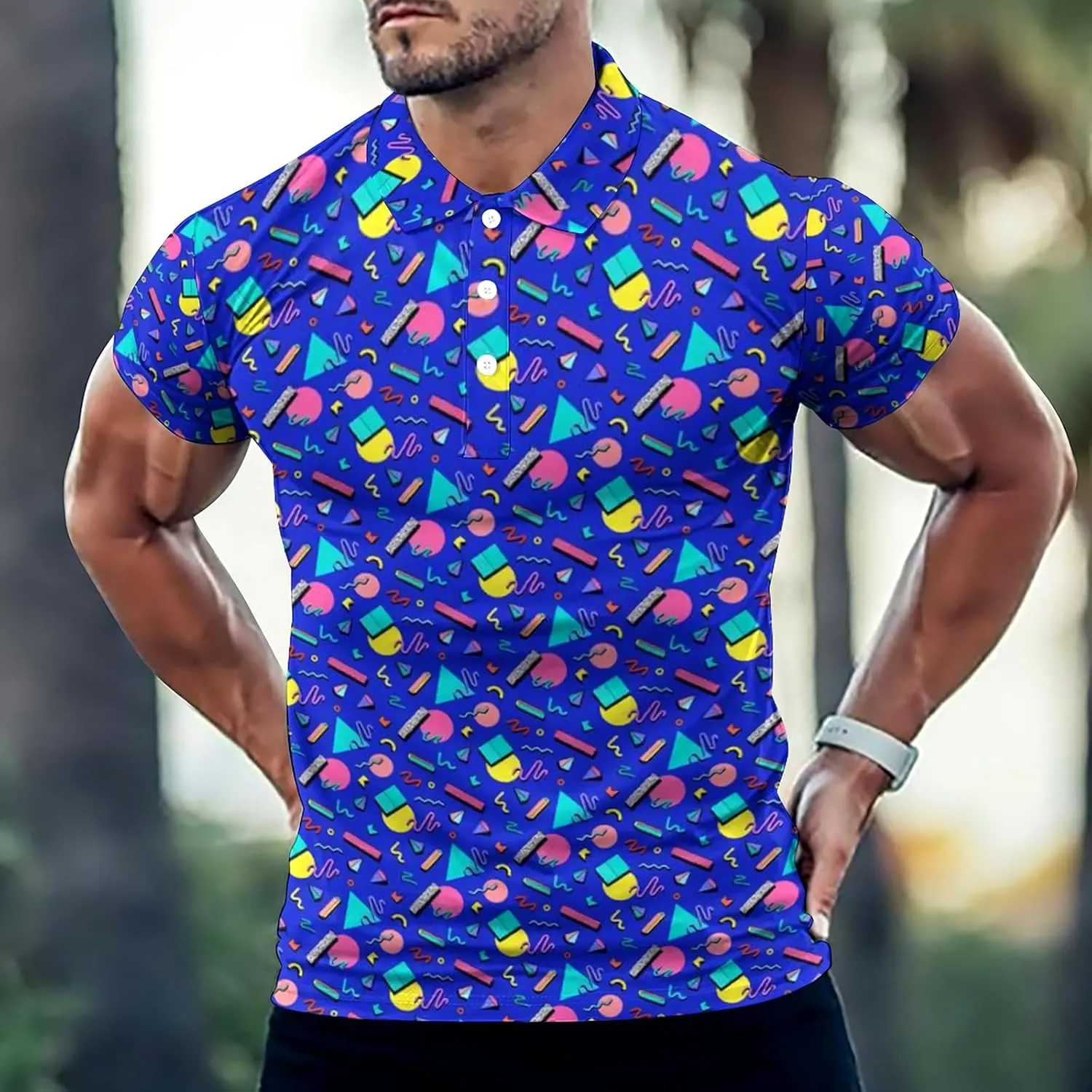 Golf Shirts for Men,Dry Fit Athletic Short Sleeve Polo Shirts,Performance 4 Way Stretch Golf Polos with UPF 50