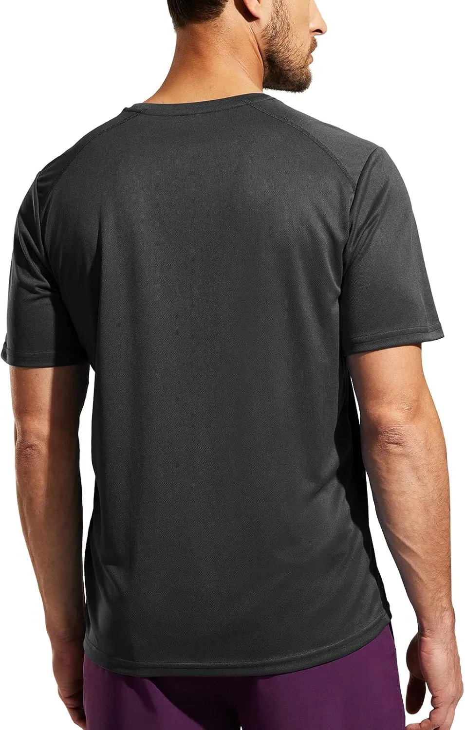 Haimont Men's Dry Fit Athletic Shirts for Running Workout Moisture Wicking Quick Dry Outdoor Short Sleeve T-Shirts