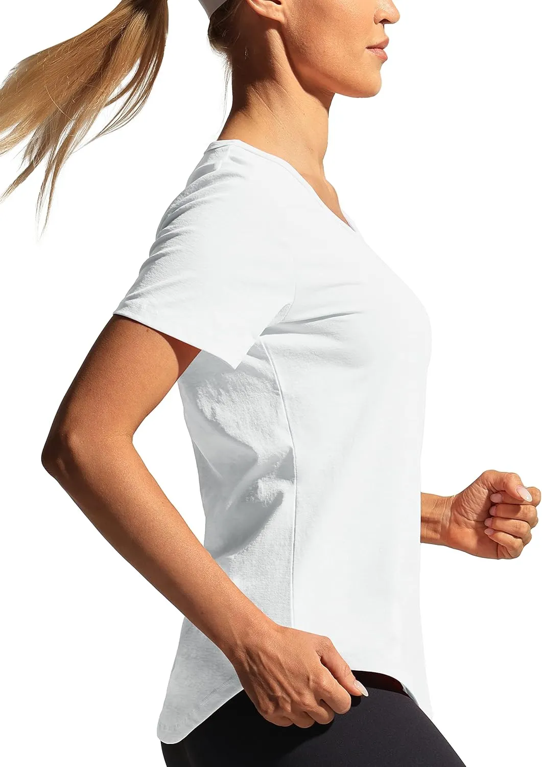 Hiverlay Workout Shirts for Women Short Sleeve Scoop Neck Tops Athletic Quick Dry Gym T-Shirts Yoga Running Tee