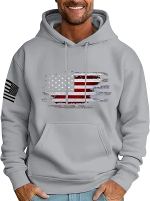 Hoodies for Men Fashion Hoodies Oversized Fleece Sweatshirts Fall Long Sleeve Pullover Big and Tall Graphic Hoodie