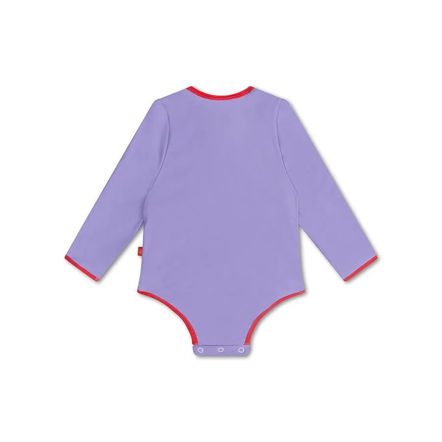 Iconic Tones | Purple UV swimsuit with long sleeves for girls