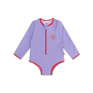 Iconic Tones | Purple UV swimsuit with long sleeves for girls