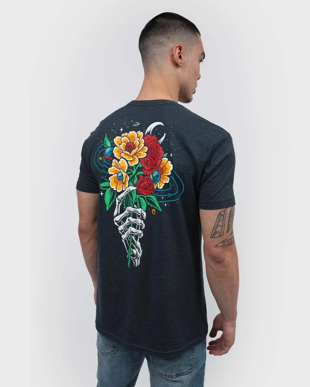 INTO THE AM Graphic Tees for Men S - 4XL Premium Short Sleeve Colorful T-Shirts Trippy Space Designs