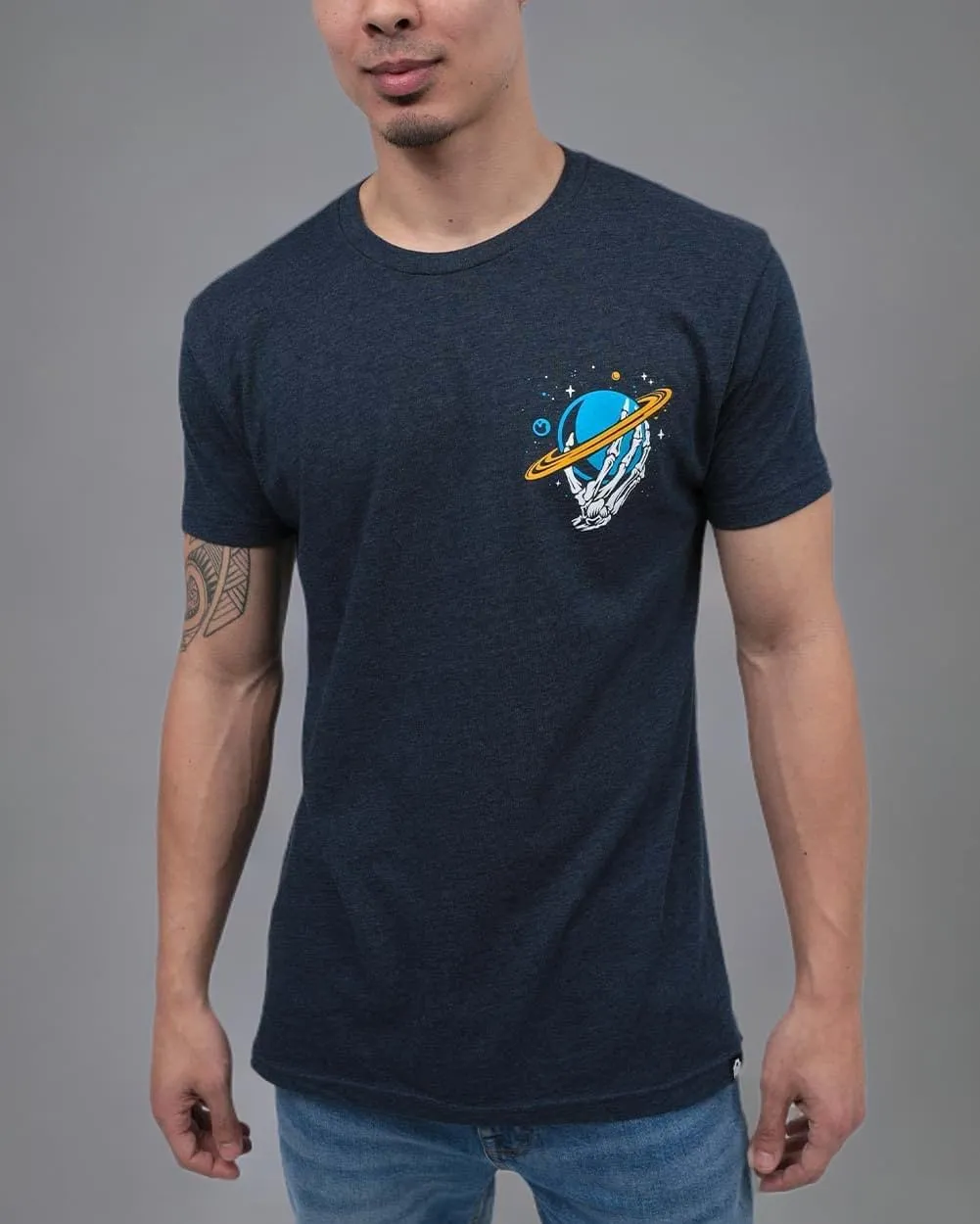 INTO THE AM Graphic Tees for Men S - 4XL Premium Short Sleeve Colorful T-Shirts Trippy Space Designs