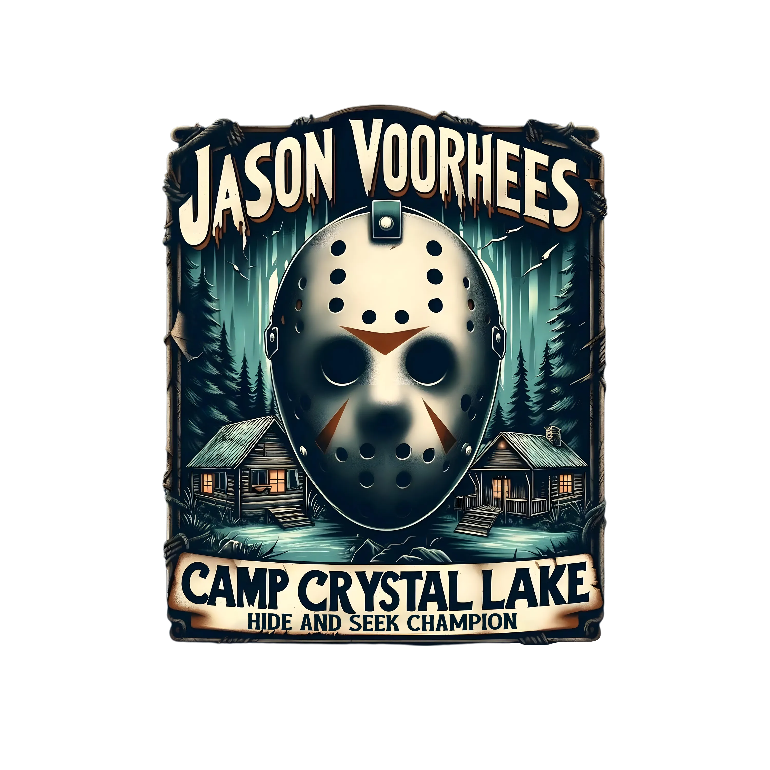 Jason, Horror, Heat transfer, press and peel, DIY, Shirt design