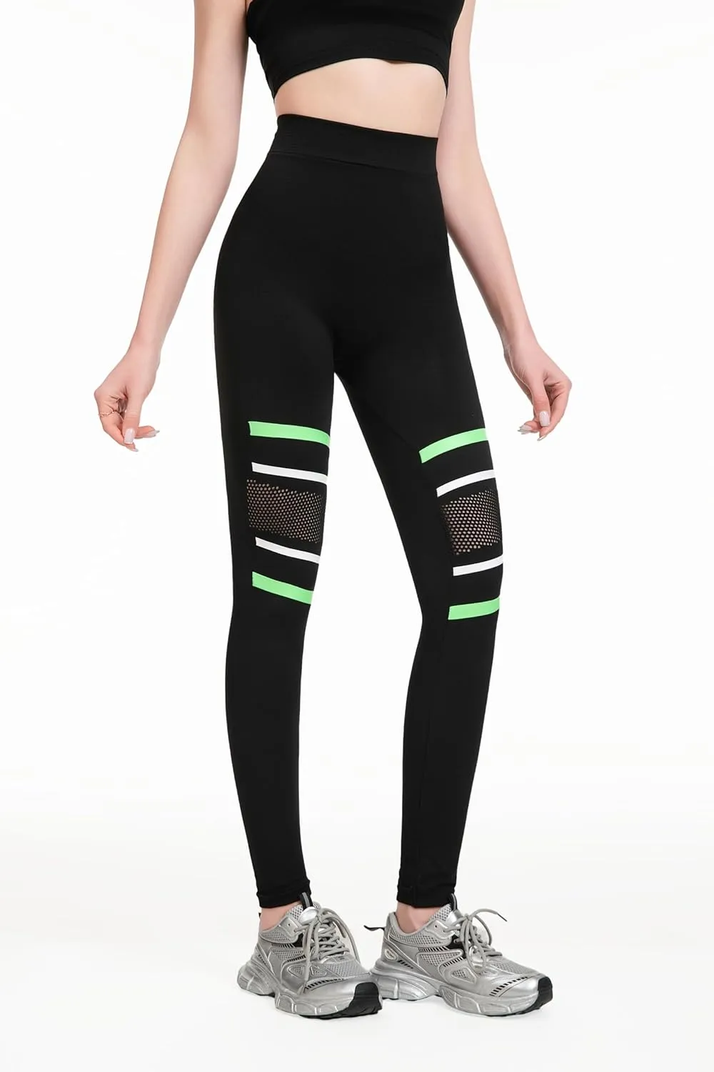 just one Womens High-Waisted Leggings; Coordinated 4-Pack Designs for Workout, Lounging, and Everyday Comfort.