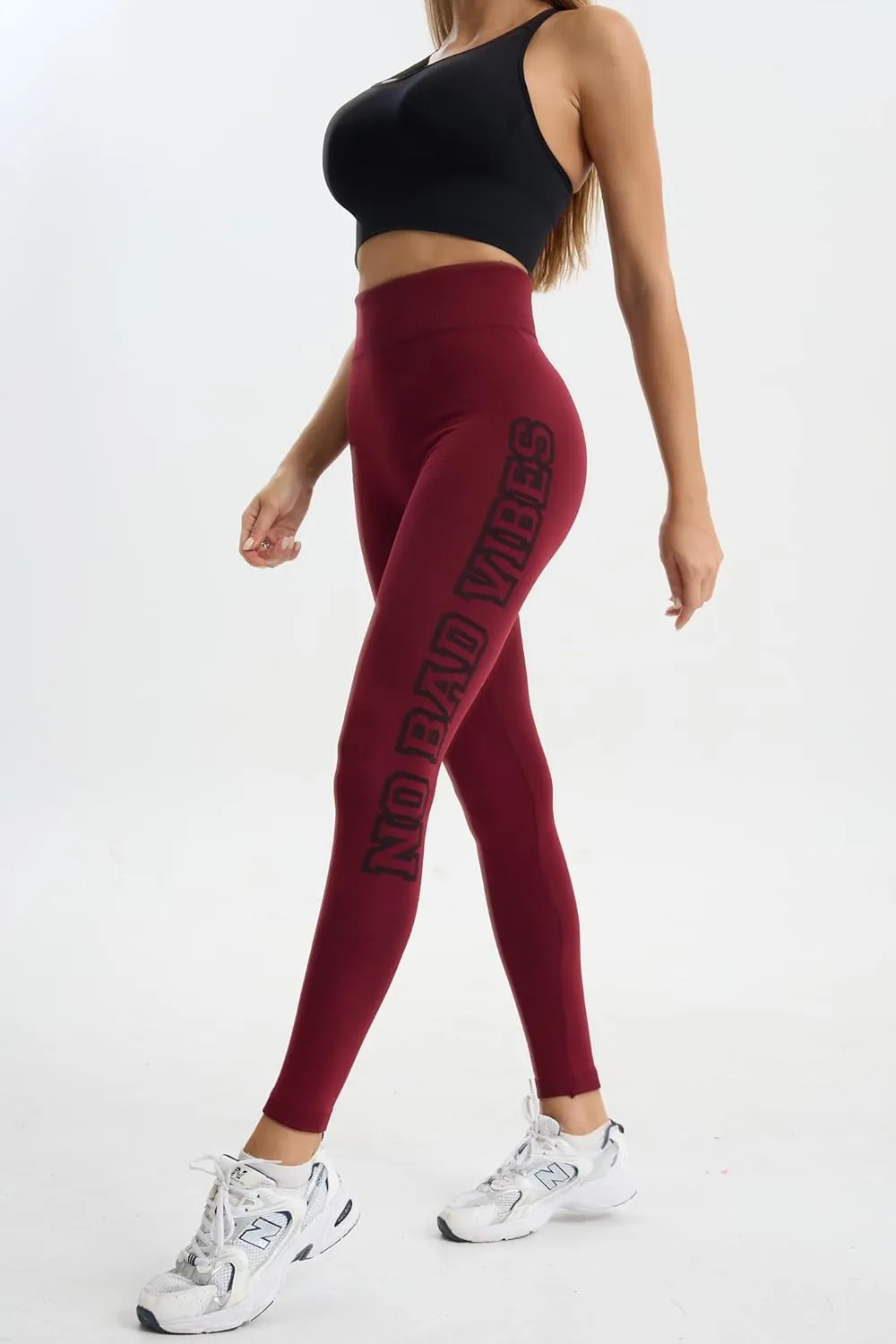 just one Womens High-Waisted Leggings; Coordinated 4-Pack Designs for Workout, Lounging, and Everyday Comfort.