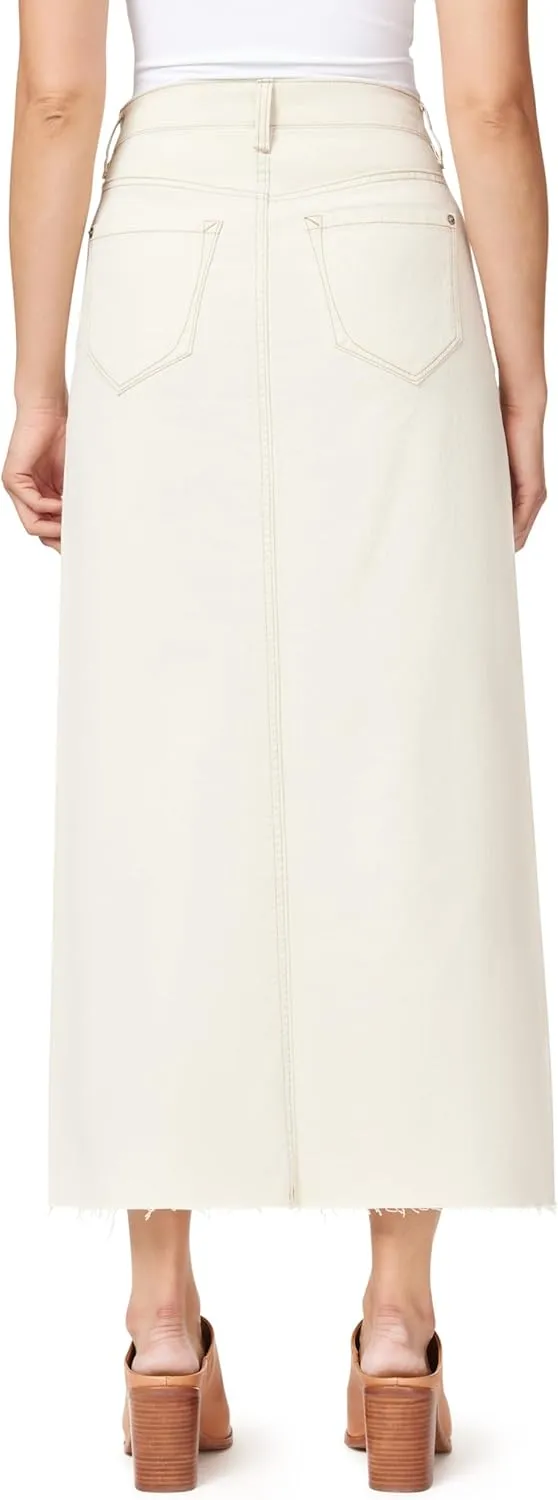 kensie Jeans for Women The High Rise Classic Calf Length Jean Skirt, Sizes 2-14