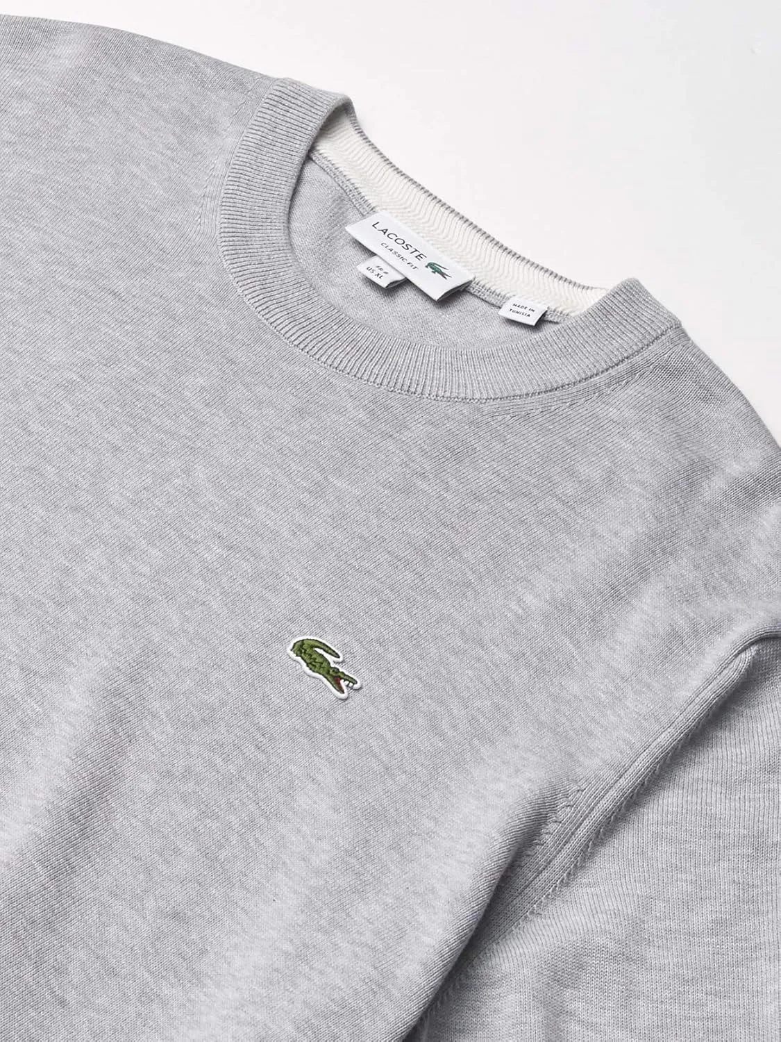 Lacoste Men's Long Sleeve Crew Neck Regular Fit Sweater