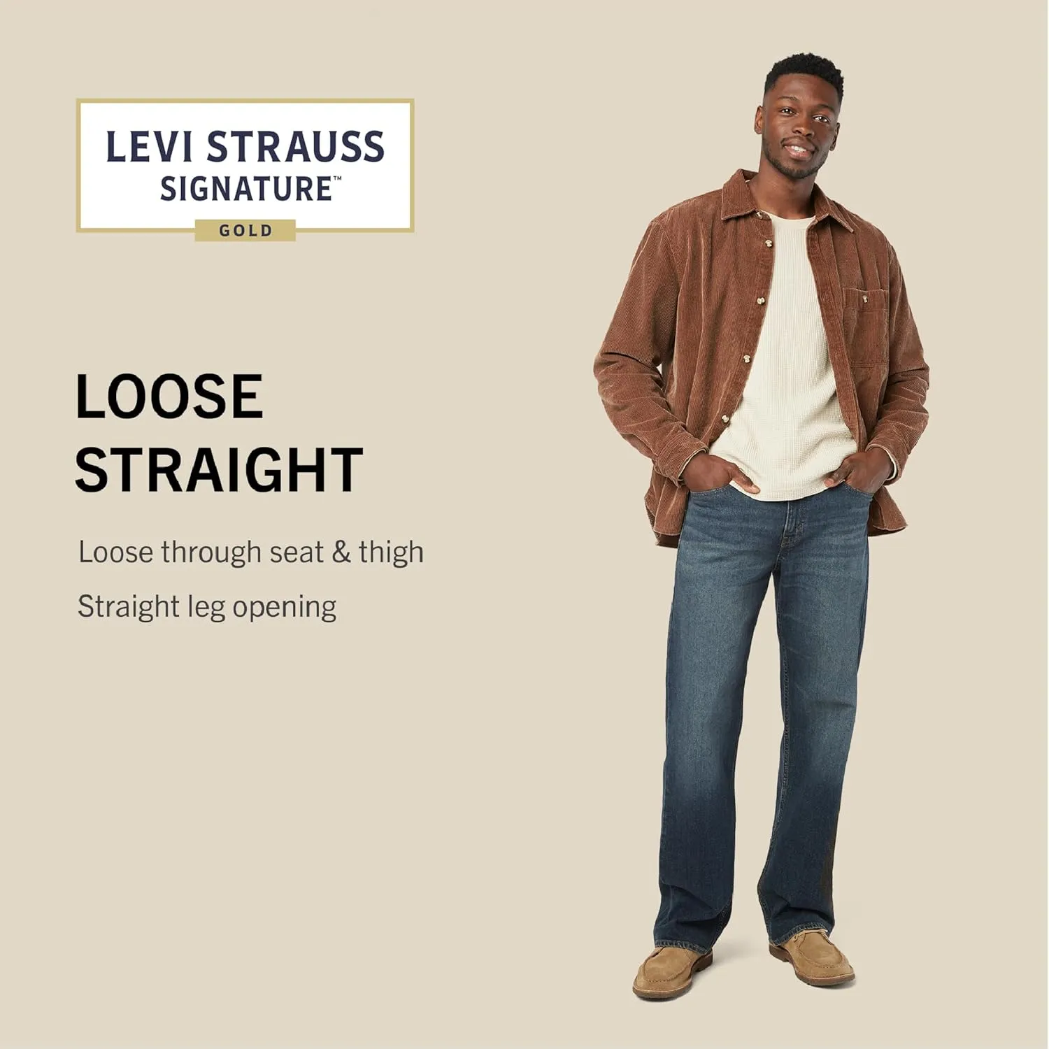 Levi Strauss Signature Gold Men's Loose Fit Jeans