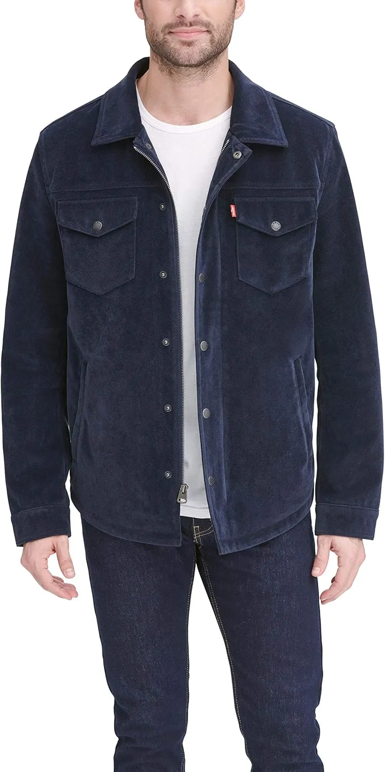 Levi's Men's Faux Leather Shirt Jacket