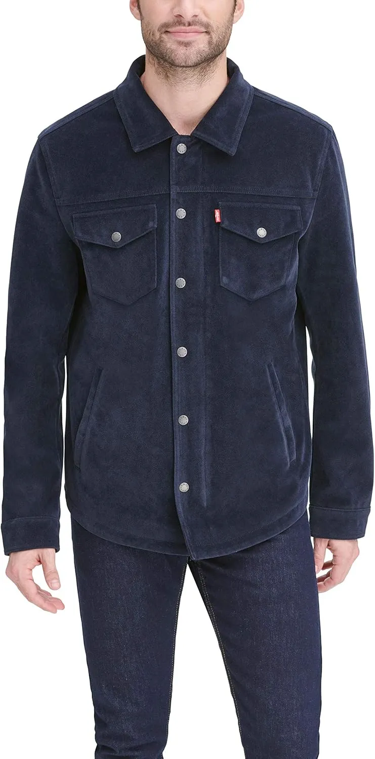 Levi's Men's Faux Leather Shirt Jacket