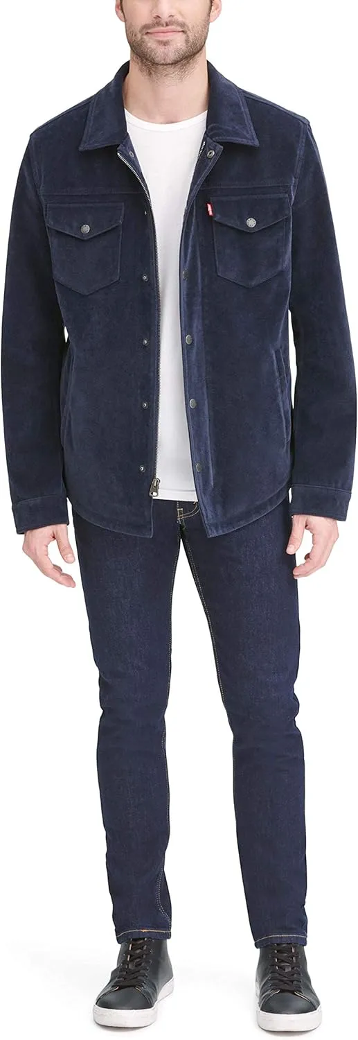 Levi's Men's Faux Leather Shirt Jacket