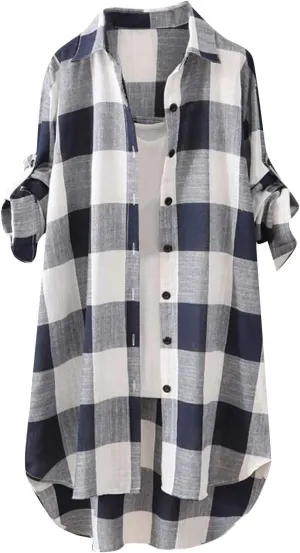 Long Sleeve Shirts for Women,2024 Spring Summer Dressy Casual Button Down Plus Size Tops Office Work Blouses