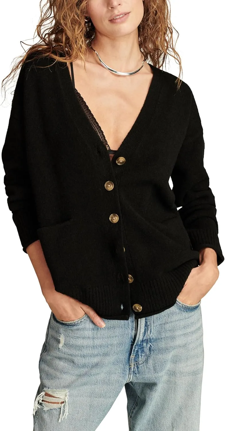 Lucky Brand Women's Slouchy Pocket Cardi