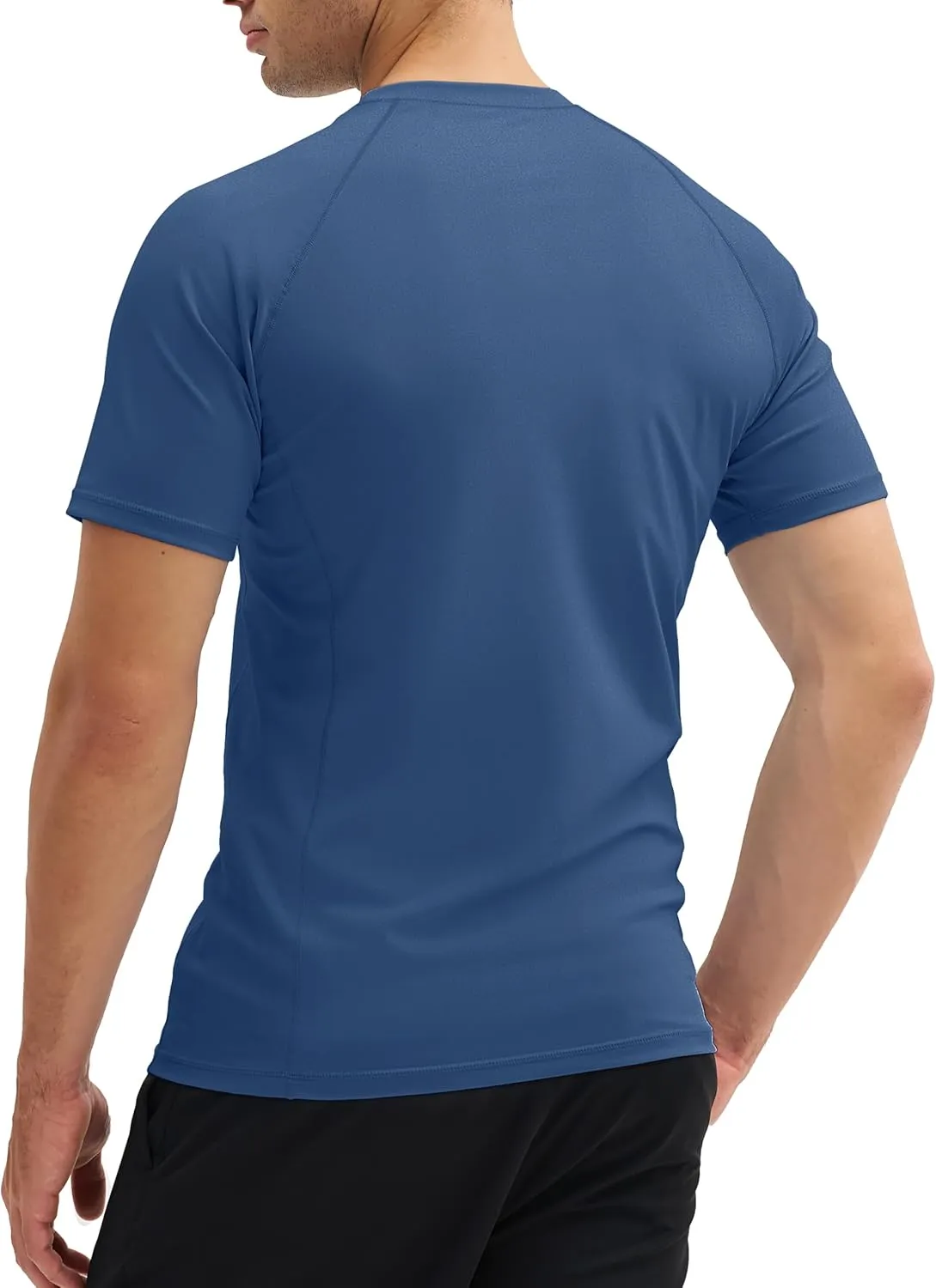 MAGCOMSEN Men's Short Sleeve UPF 50  T-Shirt Swim Quick Dry Rash Guard Athletic Surf Shirts Performance Water Shirts