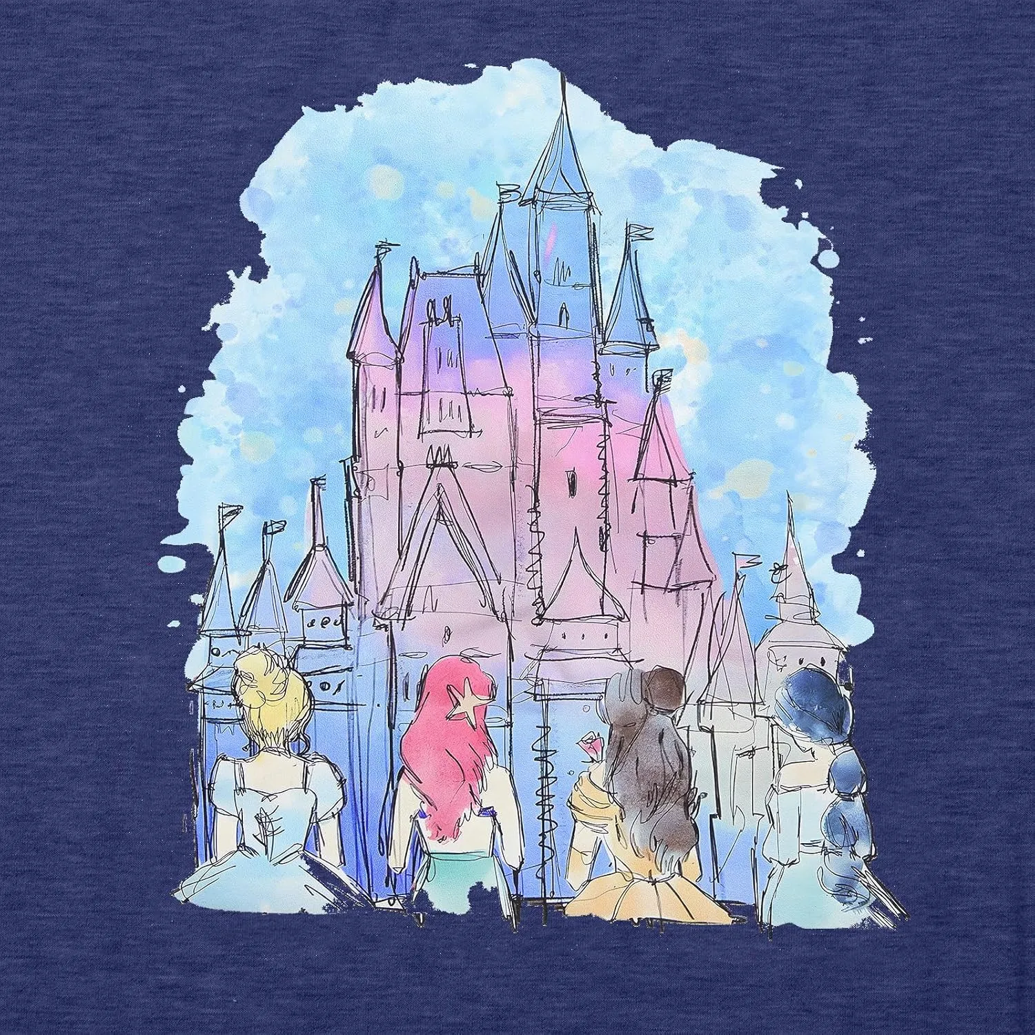 Magic Kingdom Shirts Castle T Shirts for Women Princess Castle Shirt Funny Vacation Trip Tee Casual Holiday Top