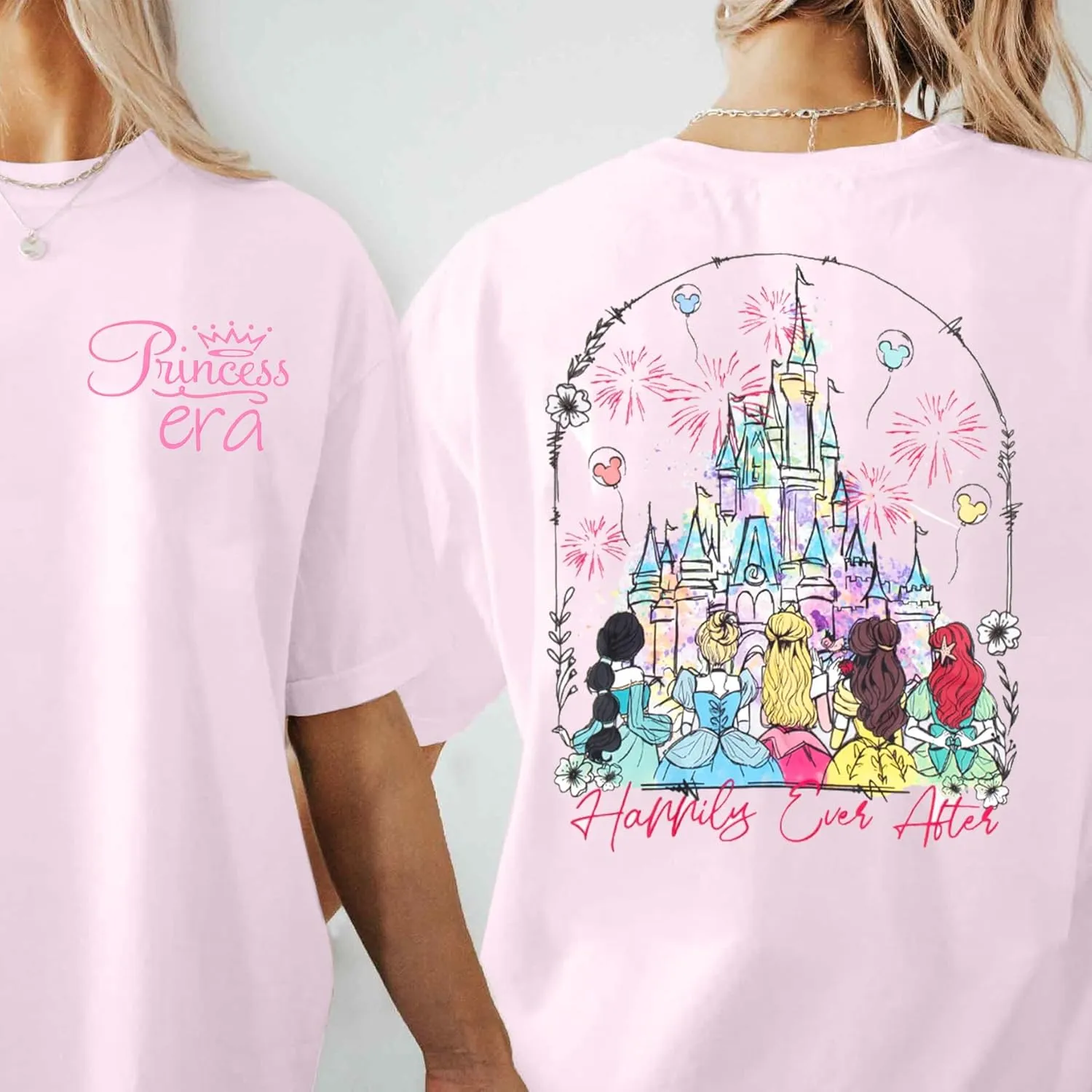 Magic Kingdom Shirts Castle T Shirts for Women Princess Castle Shirt Funny Vacation Trip Tee Casual Holiday Top