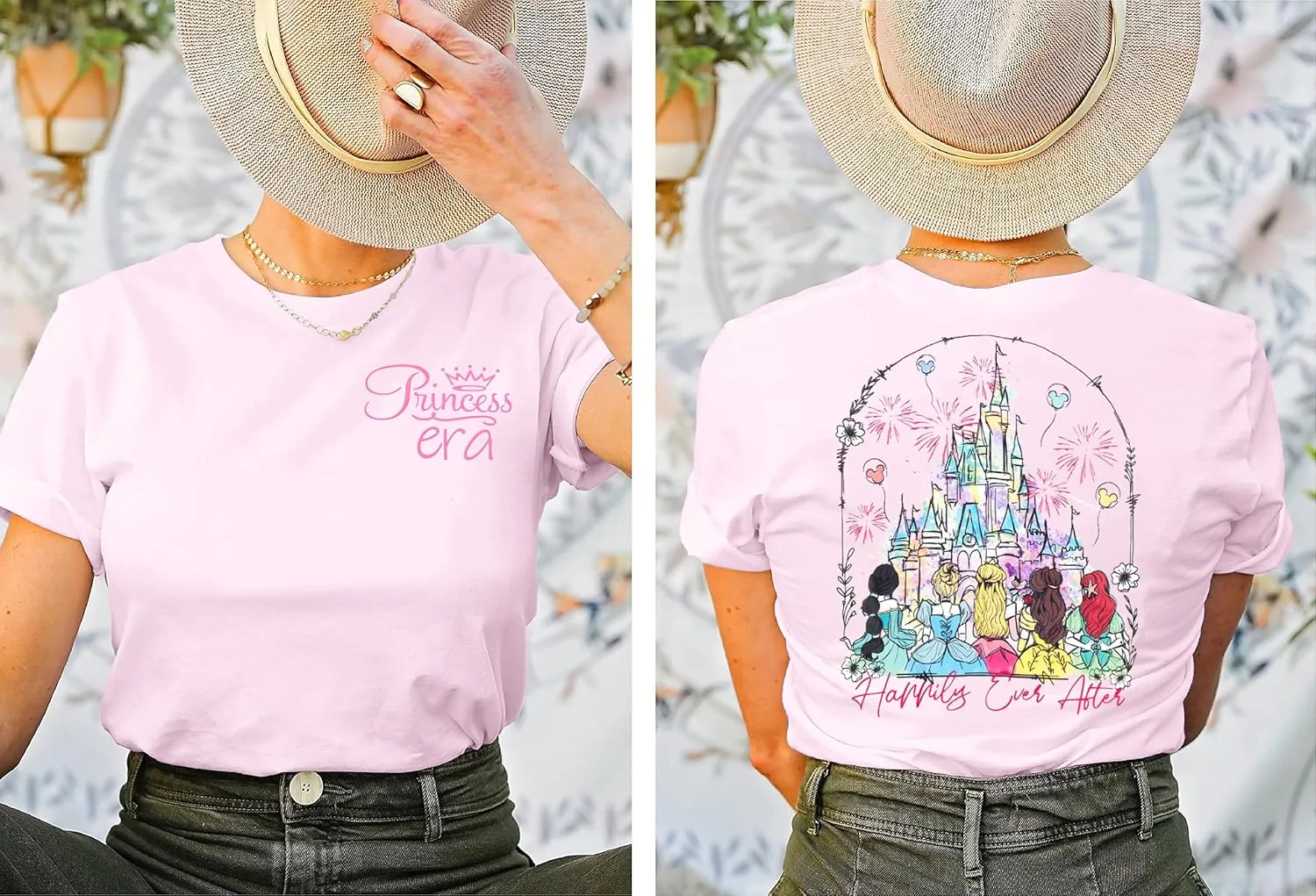 Magic Kingdom Shirts Castle T Shirts for Women Princess Castle Shirt Funny Vacation Trip Tee Casual Holiday Top