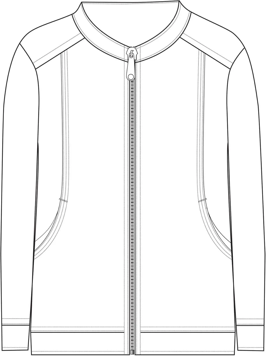 M&M SCRUBS Women's Ultra Soft Front Zip Warm-Up Scrub Jacket