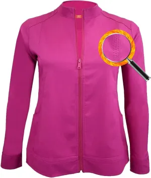 M&M SCRUBS Women's Ultra Soft Front Zip Warm-Up Scrub Jacket