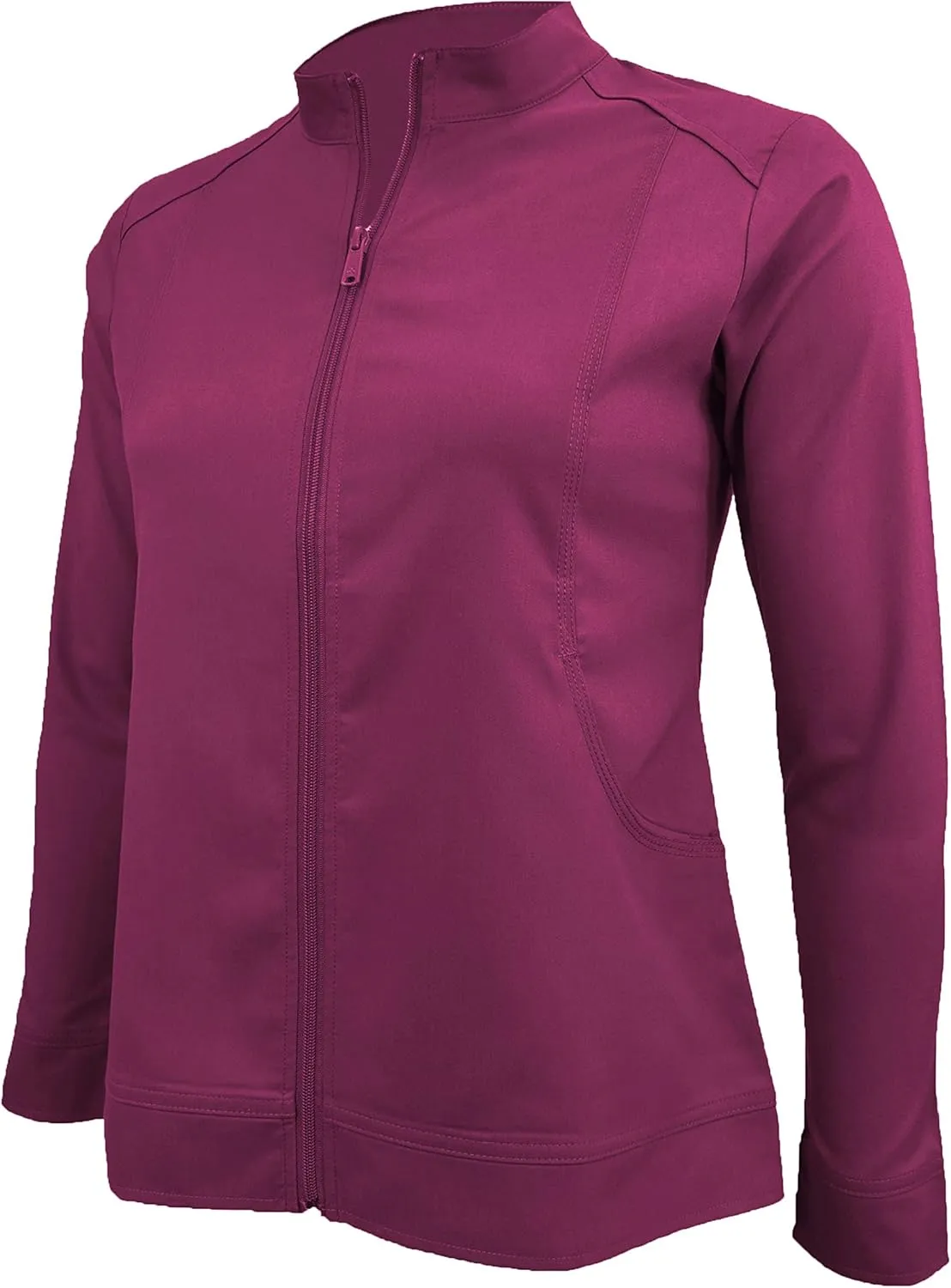 M&M SCRUBS Women's Ultra Soft Front Zip Warm-Up Scrub Jacket