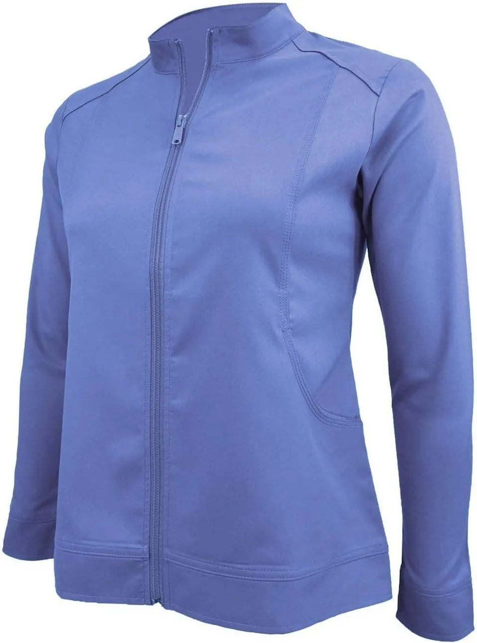 M&M SCRUBS Women's Ultra Soft Front Zip Warm-Up Scrub Jacket