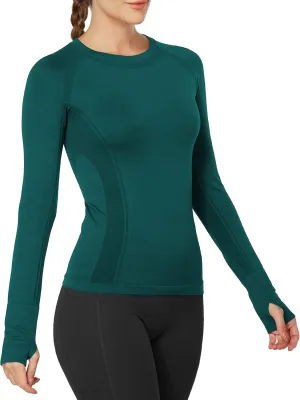 MathCat Workout Shirts for Women Long Sleeve, Workout Tops for Women, Quick Dry Gym Athletic TopsSeamless Yoga Shirts