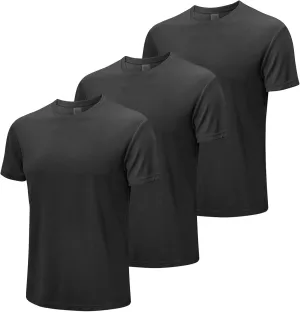 MEETWEE Men's Workout Quick Dry T-Shirts, 1/3/5 Pack Athletic Moisture Wicking Short Sleeve Shirts Running Hiking