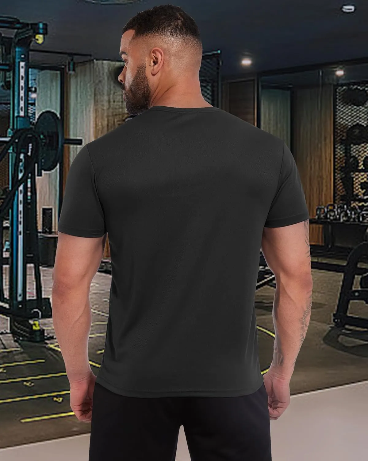 MEETWEE Men's Workout Quick Dry T-Shirts, 1/3/5 Pack Athletic Moisture Wicking Short Sleeve Shirts Running Hiking