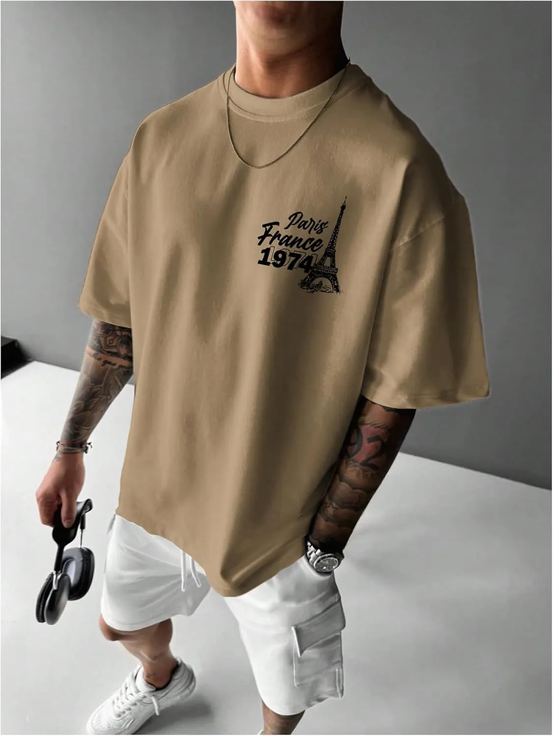 Men's 3 Pack Y2K Graphic Tees Short Sleeve Crew Neck Summer T-Shirts Top
