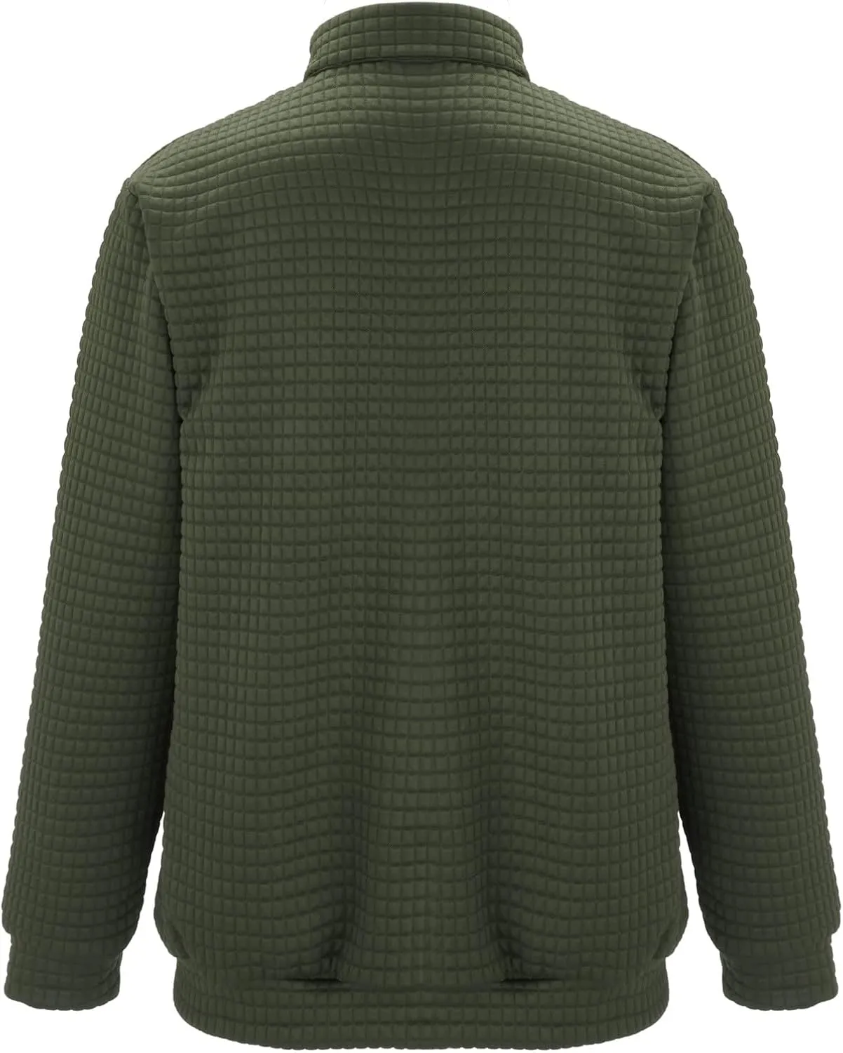 Mens Corduroy Pullover Sweatshirt Long Sleeve Button Up Polo Shirt Casual Fashion Plain Outdoor Fall Thermal Sweaters