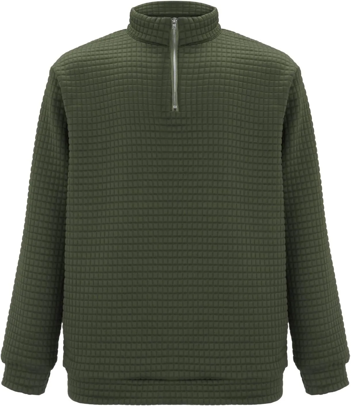 Mens Corduroy Pullover Sweatshirt Long Sleeve Button Up Polo Shirt Casual Fashion Plain Outdoor Fall Thermal Sweaters