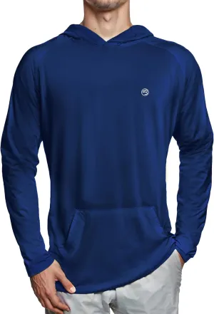 Mens Dry-Fit UPF 50  Sun Shirt Hooded, Fishing Shirts for Men Long Sleeve, SPF Shirts for Men, Men's Rash Guard