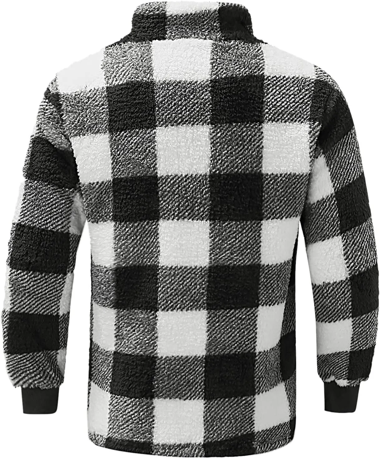 Men's Flannel Shirt Stripe Print Hooded Zipper Pocket Long Sleeve Shirt Patchwork Men's Plaid Hoodie Flannel Jacket