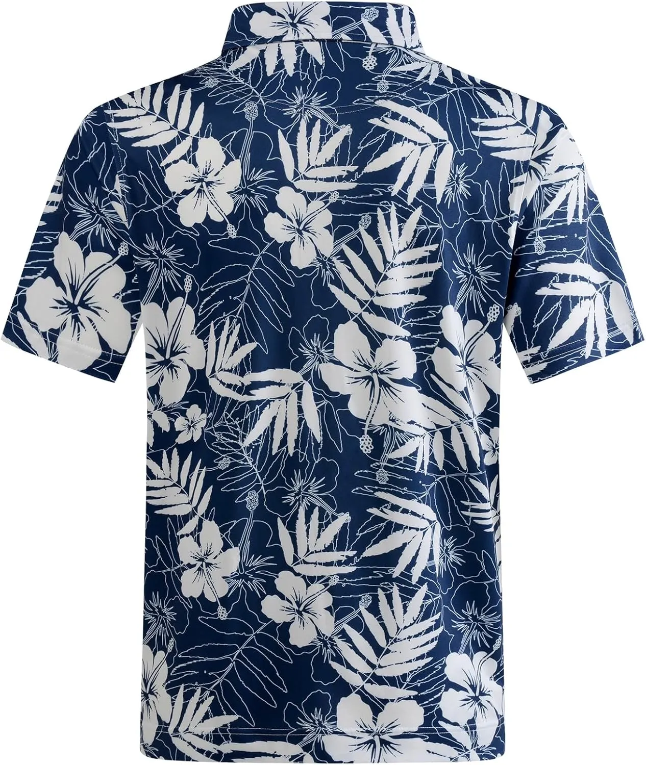Mens Golf Shirt Moisture Wicking Dry Fit Mens Polo Shirts Dry Fit Performance Men's Golf Shirts Regular Fit Fashion Print