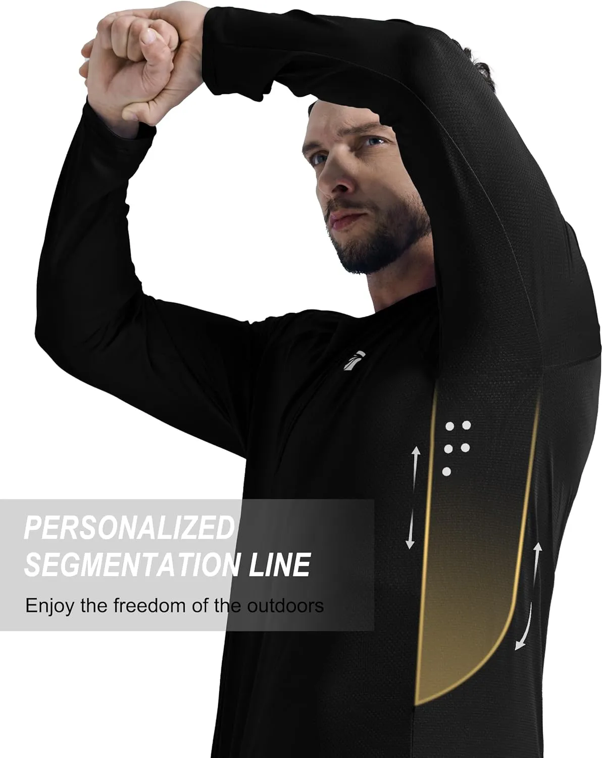 Men's Long Sleeve Sun Protection Swim Shirts UPF 50  Rash Guard Quick Dry Lightweight Fishing Shirts for Beach Summer