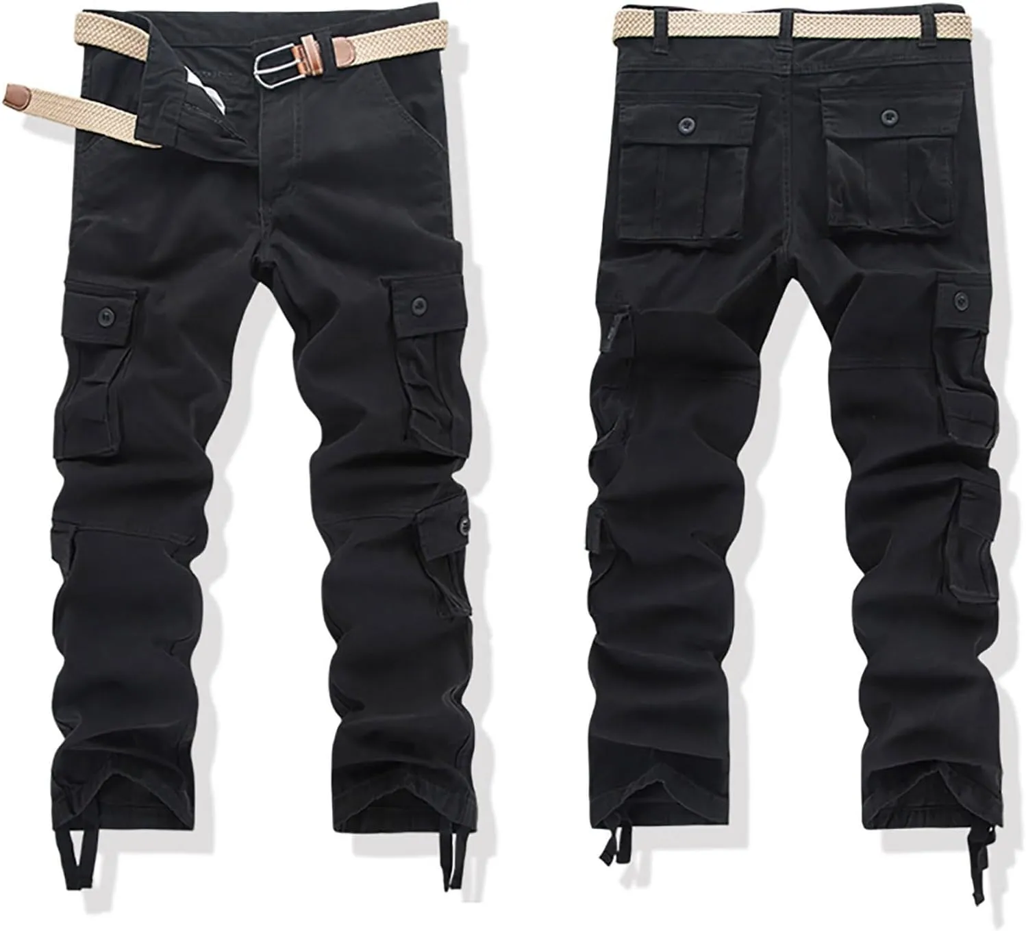 Mens Pants Cargo Joggers Casual Joggers Athletic Pants Flex Stretch Loose Straight Sweatpants Work Hiking Pants