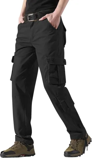 Mens Pants Cargo Joggers Casual Joggers Athletic Pants Flex Stretch Loose Straight Sweatpants Work Hiking Pants