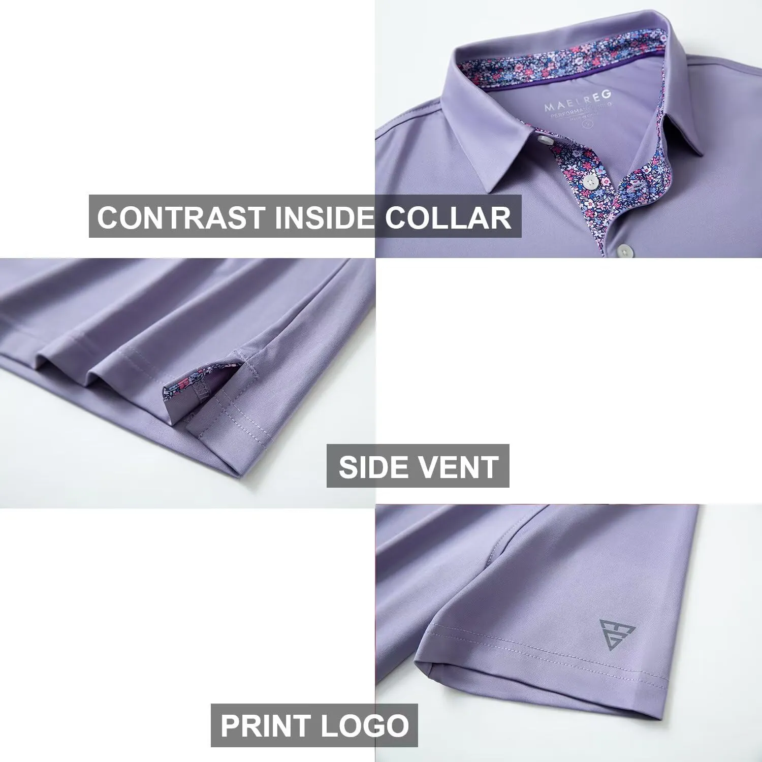 Mens Polo Shirts Short and Long Sleeve Casual Solid Stylish Dry Fit Performance Designed Collared Golf Polo Shirts for Men