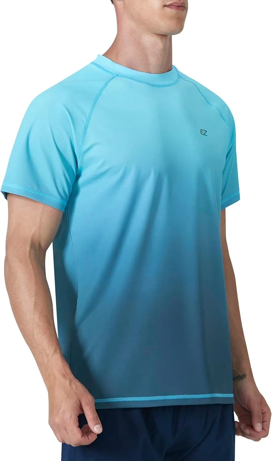 Men's Swim Shirts Rash Guard UPF 50  UV Sun Protection T-Shirt Quick Dry Fishing Beach T Shirts