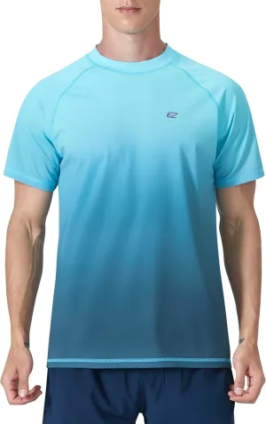 Men's Swim Shirts Rash Guard UPF 50  UV Sun Protection T-Shirt Quick Dry Fishing Beach T Shirts