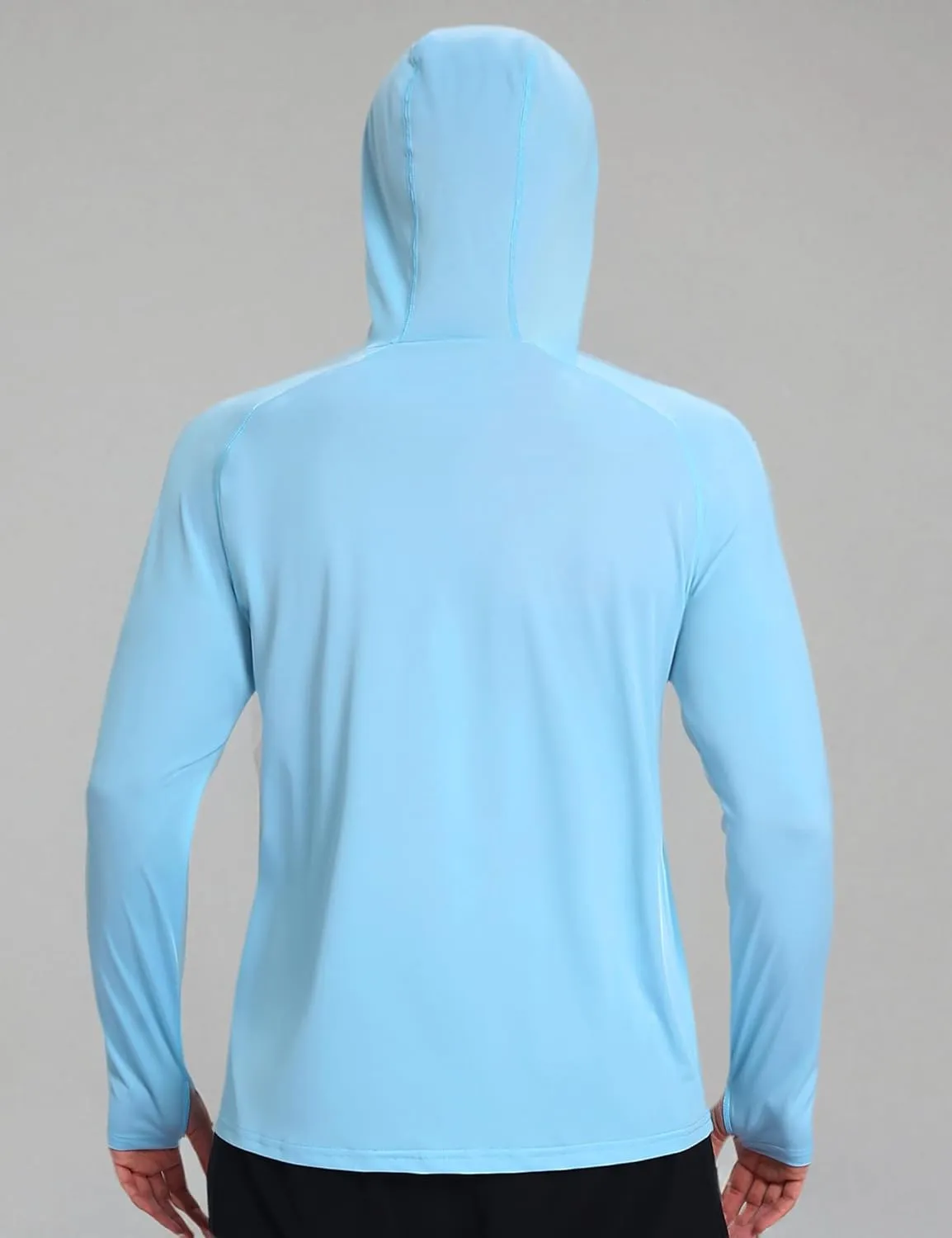 Men's UPF 50  Sun Protection Hoodie Shirts UV SPF Long Sleeve Rash Guard Fishing Swim Shirts Quick Dry