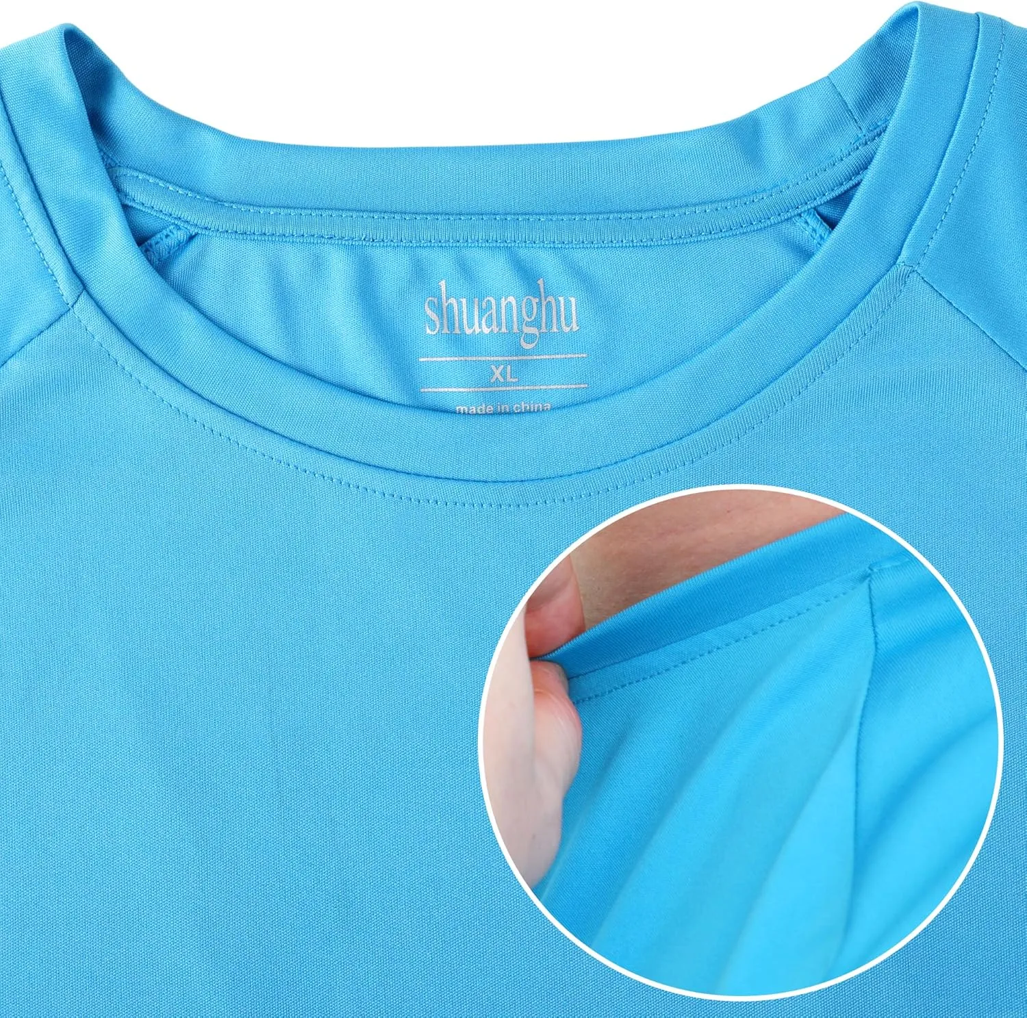Men's UPF 50  UV Sun Protection Long Sleeve Shirts Rash Guard Hiking Fishing Swim Shirts Lightweight Quick Dry